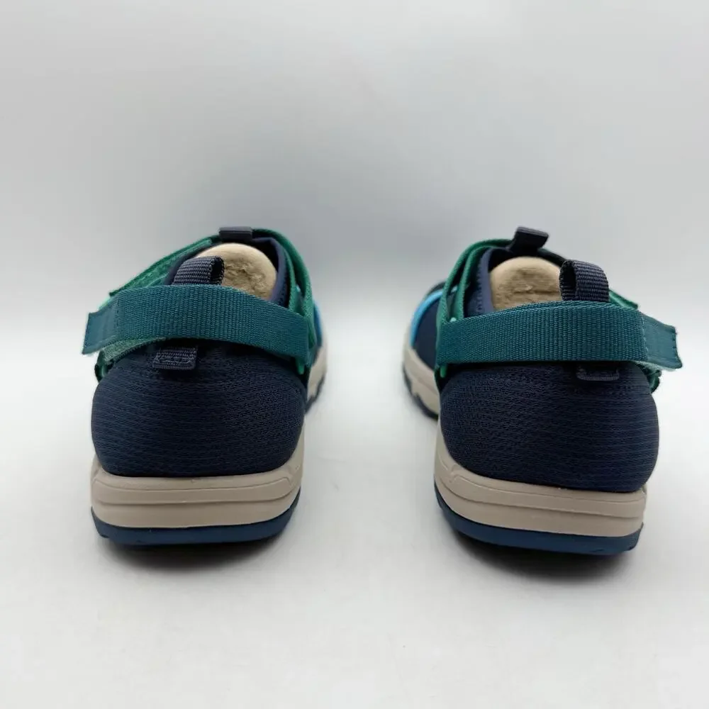 TEVA Kids Outflow Universal Sandals Youth 5 Navy Blue Green Water Shoes NIB
